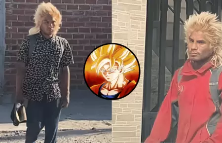 'Goku' lleg al Per: Joven causa furor en TikTok al lucir cabello idntico al p