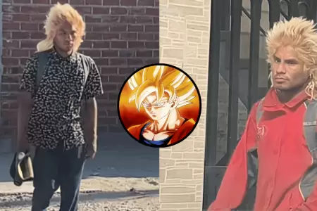 'Goku' lleg al Per: Joven causa furor en TikTok al lucir cabello idntico al p