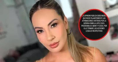 Cueva niega declaraciones de Pamela Lpez