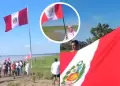 Tensin entre Per y Colombia: Pobladores de Santa Rosa izan bandera peruana en la Isla Chinera