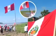 Tensin entre Per y Colombia: Pobladores de Santa Rosa izan bandera peruana en la Isla Chinera