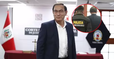 Martín Vizcarra llevado a la cárcel.