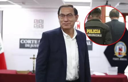 Martn Vizcarra llevado a la crcel.
