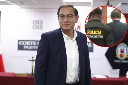 Martn Vizcarra llevado a la crcel.