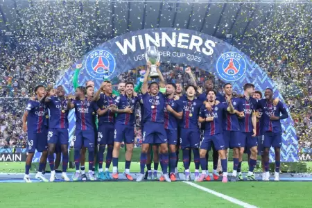 PSG se coron campen de la UEFA Supercopa.