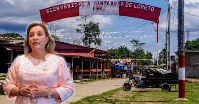 Dina Boluarte viajar a Santa Rosa