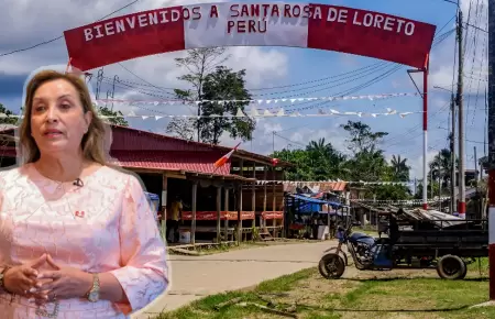 Dina Boluarte viajar a Santa Rosa