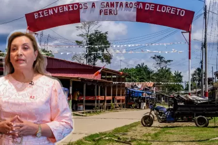 Dina Boluarte viajar a Santa Rosa