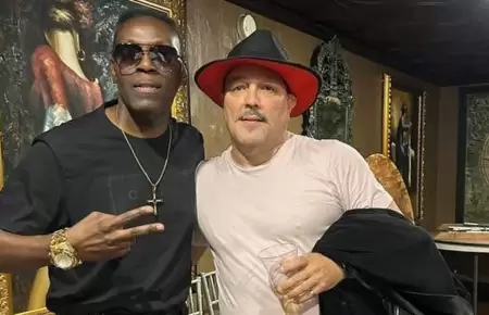 Antonio Cartagena y Roberto Blades se juntaron en Los ngeles.