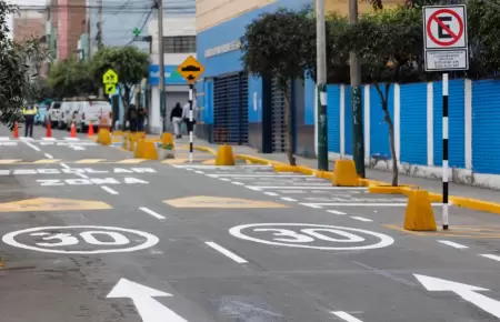 Surquillo present programa de seguridad vial.
