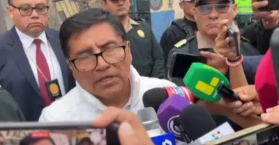 Ministro del Interio viaj a zona afectada por explosivo en Trujillo