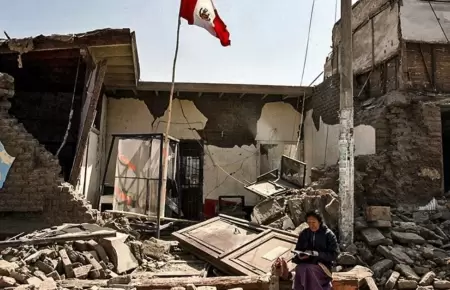 El Per recuerda los 18 aos del terremoto en Ica, Pisco y Chincha.