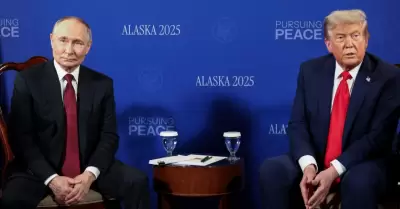 Trump y Putin en su encuentro en Alaska.