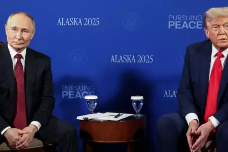 Trump y Putin en su encuentro en Alaska.