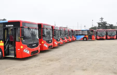 Los nuevos buses de 'El Rpido'.