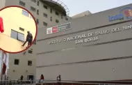 Superhroes visitan a pacientes del Instituto Nacional de Salud del Nio de San Borja en vsperas del Da del Nio