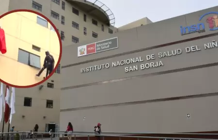 Superhroes visitan a nios del INSN en San Borja.
