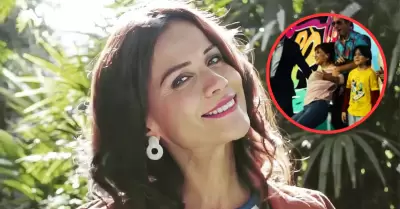 Mnica Snchez casi se cae en conferencia de 'Eres mi bien'