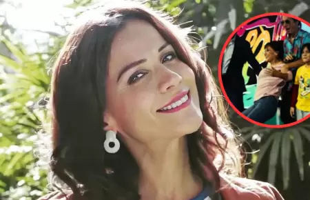 Mnica Snchez casi se cae en conferencia de 'Eres mi bien'