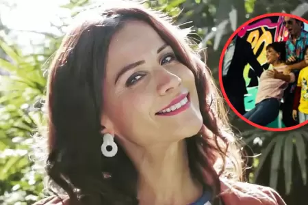 Mnica Snchez casi se cae en conferencia de 'Eres mi bien'