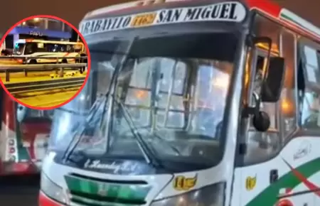Bus de la empresa "La Huandoy" sufre atentado con artefacto explosivo