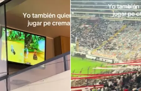 Hincha juega Crash en el Monumental