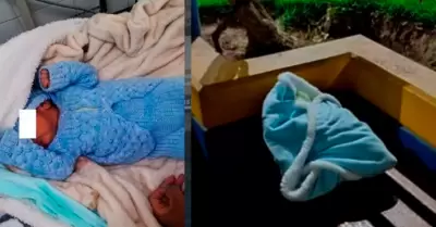 Abandonan a bebé recién nacido en Tacna