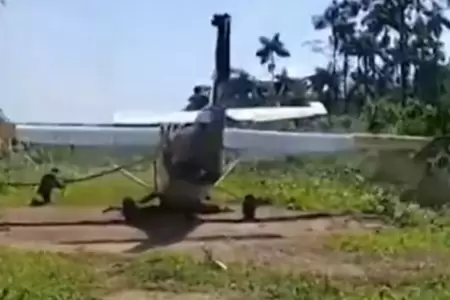 Intervencin a avioneta boliviana en pista clandestina en Cusco