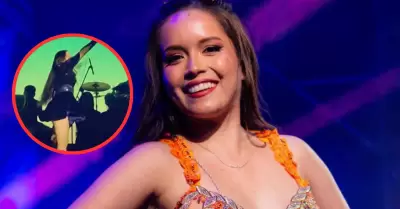 Kiara Lozana detalla sobre el momento incómodo durante concierto.