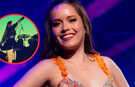 Kiara Lozana detalla sobre el momento incmodo durante concierto.