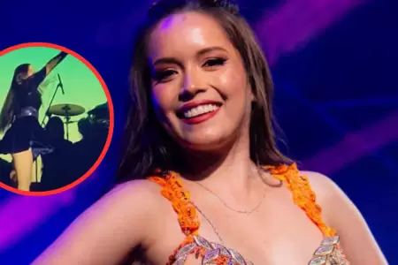 Kiara Lozana detalla sobre el momento incmodo durante concierto.