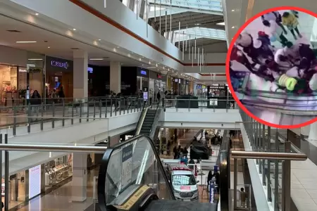 Nio queda atrapado en escaleras elctricas