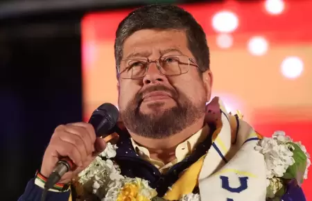 Samuel Doria durante su campaa.