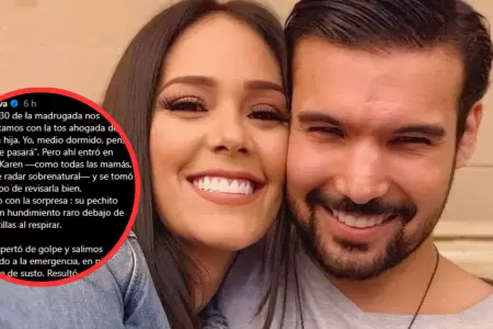 Los artistas mostraron preocupacin por el delicado estado de salud de su hija