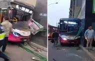 Bus se estrella contra estacin Santa Rosa de la Lnea 1 del Metro de Lima: Reportan al menos nueve heridos