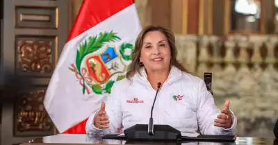 Dina Boluarte en un acto oficial.