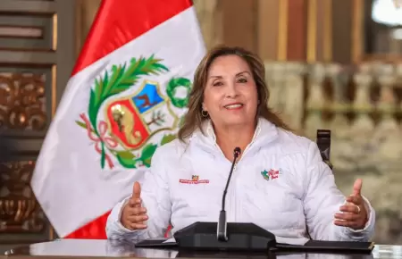 Dina Boluarte en un acto oficial.