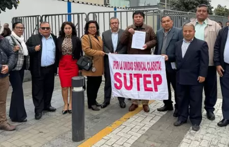 SUTEP anuncia nueva movilizacin para este 20 de agosto.