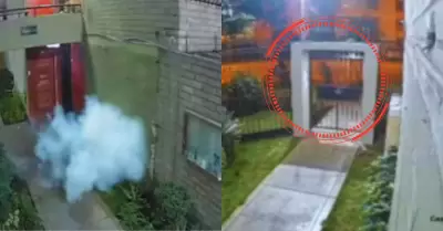 Delincuentes detonan explosivo en condominio en Cercado de Lima