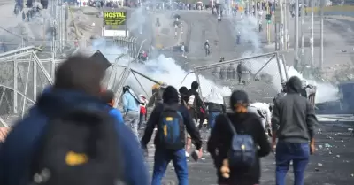 Marcha contra nueva Ley de Amnista.