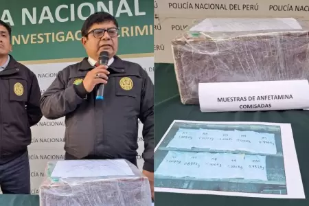 Incautan casi 10 kilos de anfetaminas en Tacna