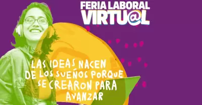 Afiche de la Feria Laboral Virtual 2025.