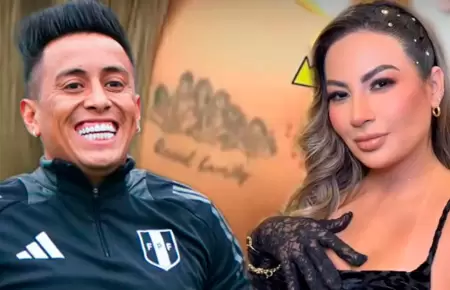 Pamela Lpez borra su tatuaje que la una a Christian Cueva.
