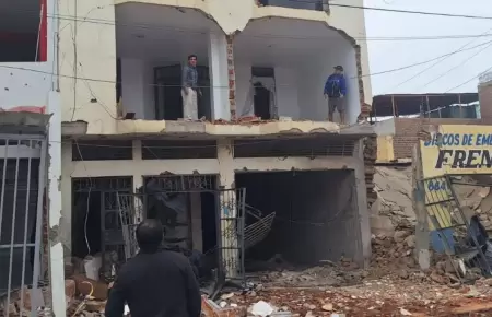Casas afectadas por explosin en Trujillo sern atendidas por el MVCS.