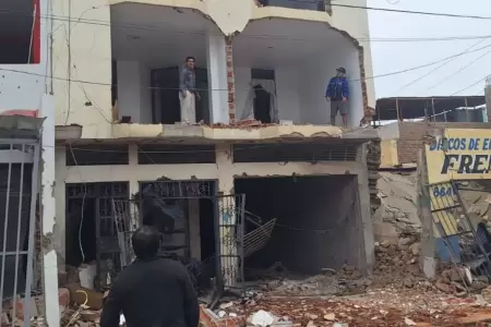 Casas afectadas por explosin en Trujillo sern atendidas por el MVCS.