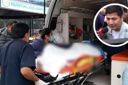 Hijo de conductor baleado en SJL rompe en llanto
