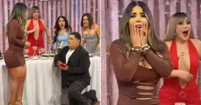 Alfredo Benavides propone matrimonio a Gabriela Serpa