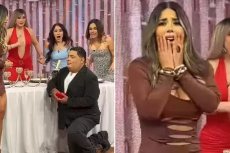 Alfredo Benavides propone matrimonio a Gabriela Serpa