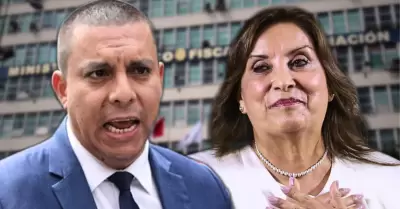 Juan Carlos Portugal y su defendida, Dina Boluarte.