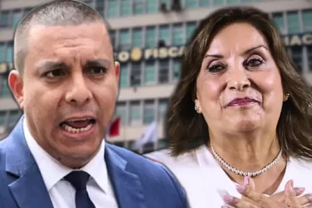 Juan Carlos Portugal y su defendida, Dina Boluarte.